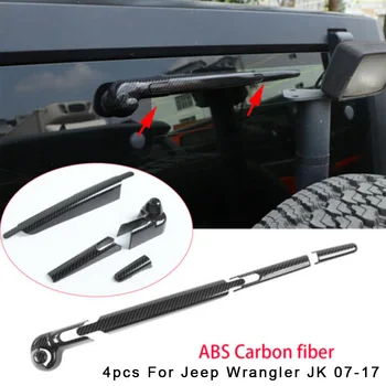 

4pcs/Set DIY Rear Window Windshield Wiper Cover Trim For Jeep Wrangler JK 2007-2017 Car Styling Accessories