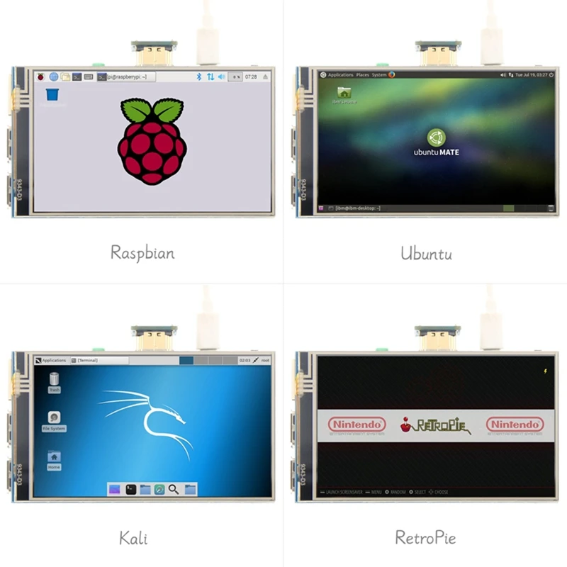 JABS 4,0 дюймов ЖК HDMI пресс-экран дисплей TFT ЖК-панель модуль 480x320 для Raspberry Pi 4B Raspberry Pi 3 Model B/B