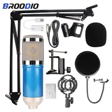Micro de Studio Microfone bm 800 Microphone de diffusion d'enregistrement sonore à condensateur professionnel microfone bm800 pour ordinateur