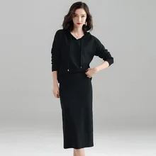 Новая женская тонкая юбка, однотонная прямая серая юбка