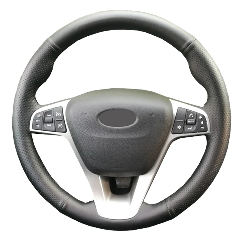 

Car Steering Wheel Braid For Lada Vesta 2015 2016 2017 2018 2019 Xray 2015-2019/custom Steering Cover