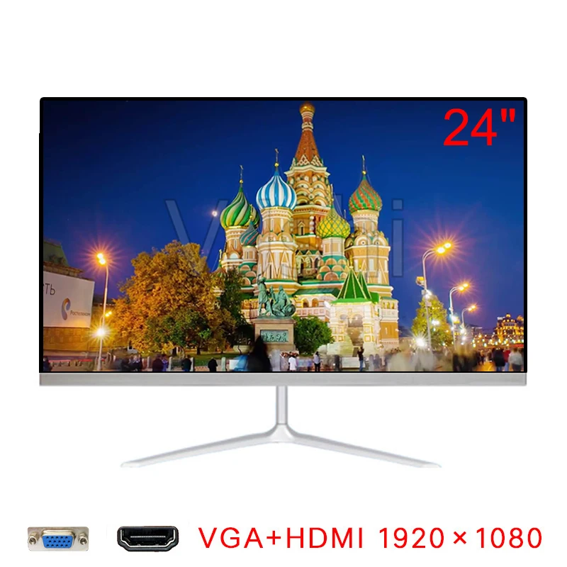 24-дюймовый светодиодный ультра-тонкий монитор для соревнований игр 2" Full HD ips монитор без оправы игровой монитор HDMI VGA вход 2 мс ответ