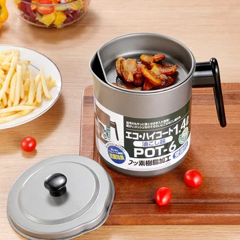 

Cooking Oil Storage Can Dispenser 1.7L Container with Stainless Steel Filter Oil Pot Bottles Strainer Kitchen Restaurant Tools