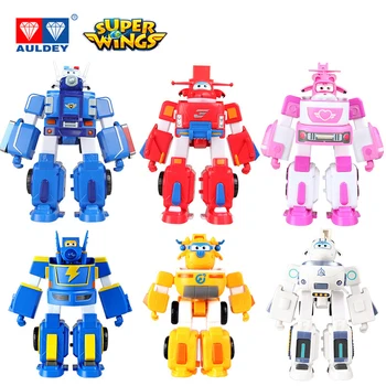 

17cm AULDEY Armor Super Wings Deformation Rescue Robot Action Figures Super Wing Transformation Fire Engines Toys For Kids