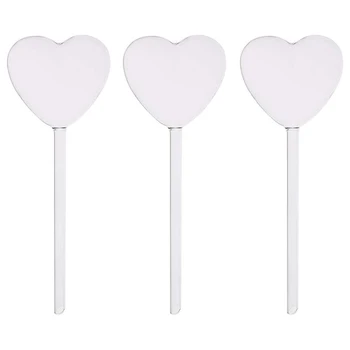 

3-Piece Plant Self-Watering Ball, Heart-Shaped Hand-Blown Transparent Mini Durable Transparent Glass Ball