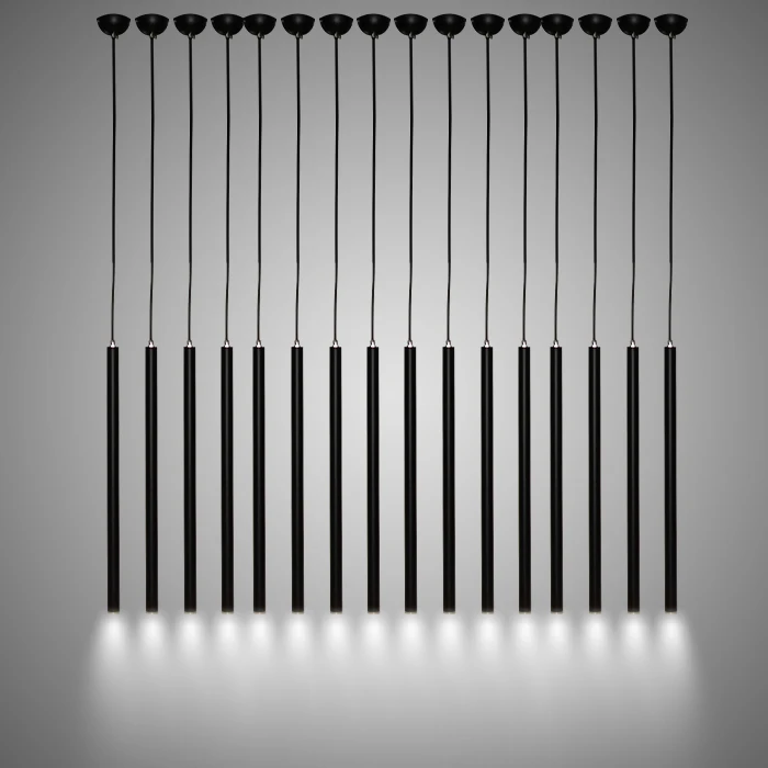 Скандинавское освещение черная люстра креативный дизайн длинная Одиночная