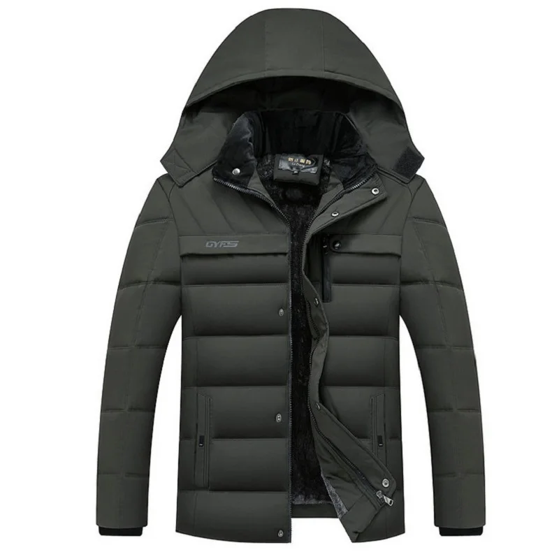 Parka coat parkas coat Winter Jacket Men -15 Degree Thicken Warm Men Parkas Hooded Fleece Man's Jackets Outwear Cotton Coat Parka Jaqueta Masculina