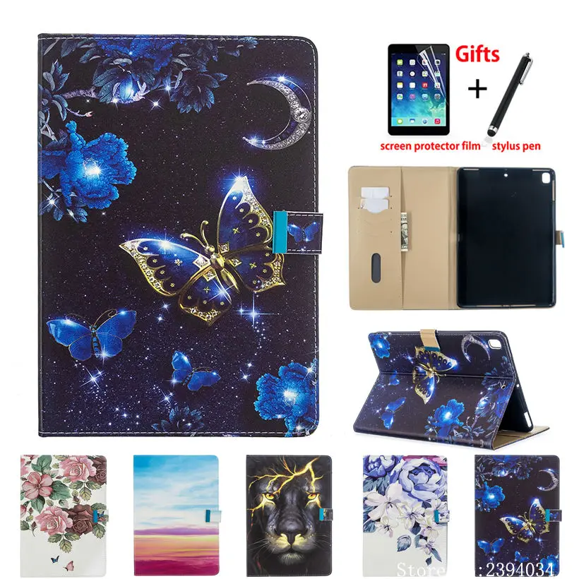 Для Apple iPad 9 7 2018 2017 умный чехол Чехол 6th 5th поколение Funda для Air 1 2 Pro подставка Капа