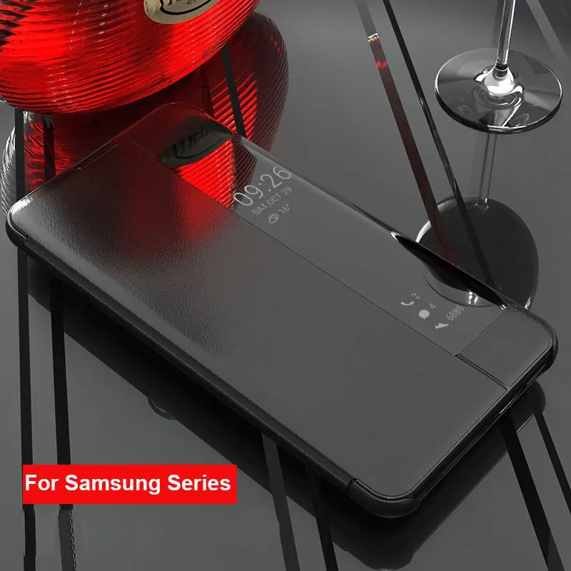 Smart-View-Flip-Leather-Case-For-Samsung-Galaxy-S8-S9-S10-Plus-S10e-S7-Edge-Note (1)