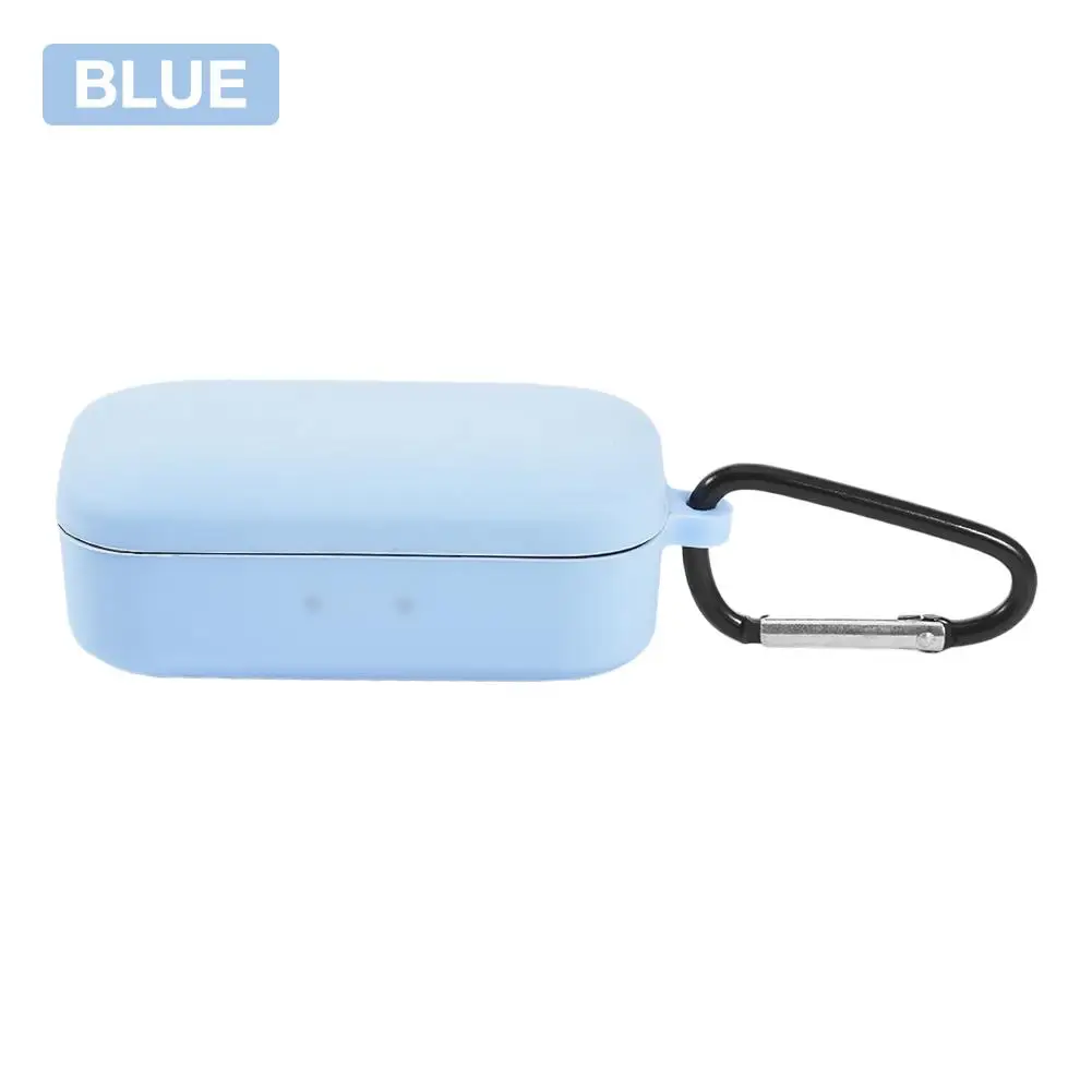 Blue Новинка, беспроводные Bluetooth наушники, силиконовый защитный чехол, чехол для наушников, портативные наушники, чехол для переноски, для QCY, T5 - Цвет: Blue