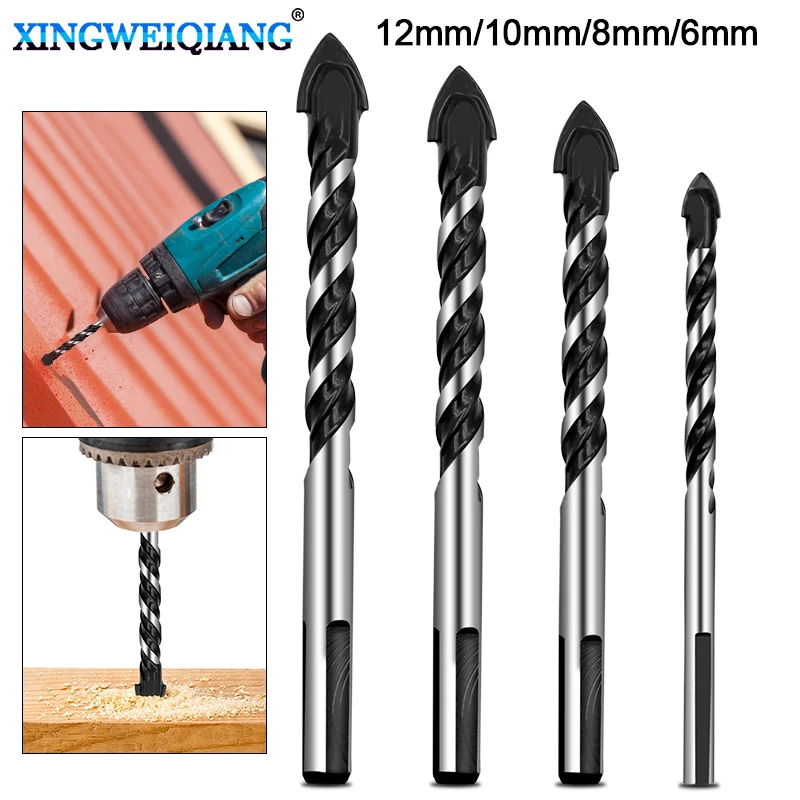 6mm 8mm 10mm 12mm Ceramic Tile Drill Bits Masonry Drill Bits Set For
