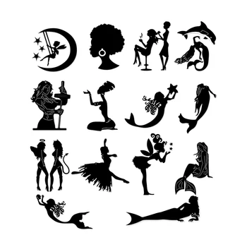 

Metal Cutting Dies fairy Mermaid For Scrapbooking Stencils DIY Album Cards Decoration Embossing Folder Die Cutter Tools Mold