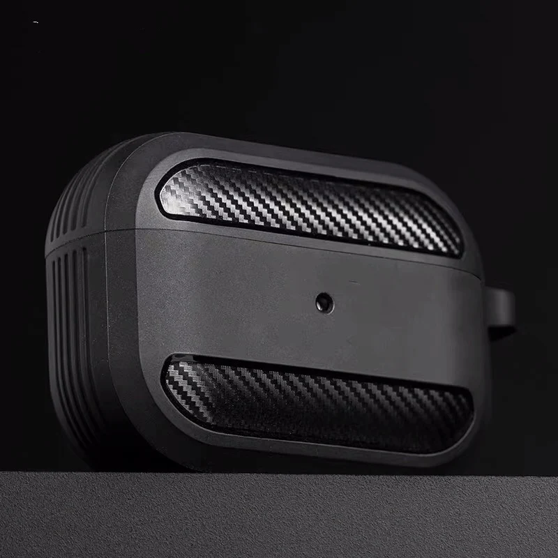 Cover For Apple Airpods pro 2 Case Silicone Soft Carbon Fiber Earphone Accessories Wireless Bluetooth Cover For Airpods 2 3 Case