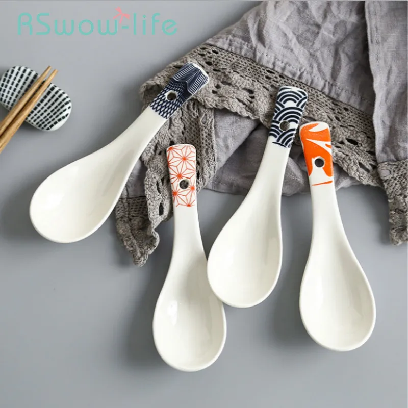 14.3*4.5cm Spoon Japanese style Tablespoon Japanese Style Soup Spoon