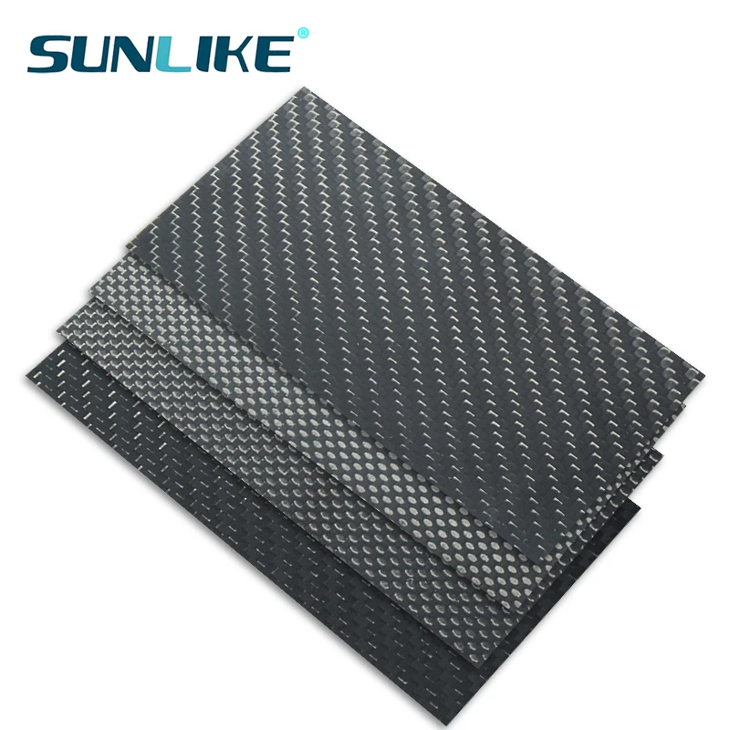 245x395mm Full 3K Carbon Fiber Plate Sheet High Strength Carbon Board Panel Thickness 0.5mm 1.0mm 1.5mm 2mm 2.5mm 3mm 4mm 5mm - 26