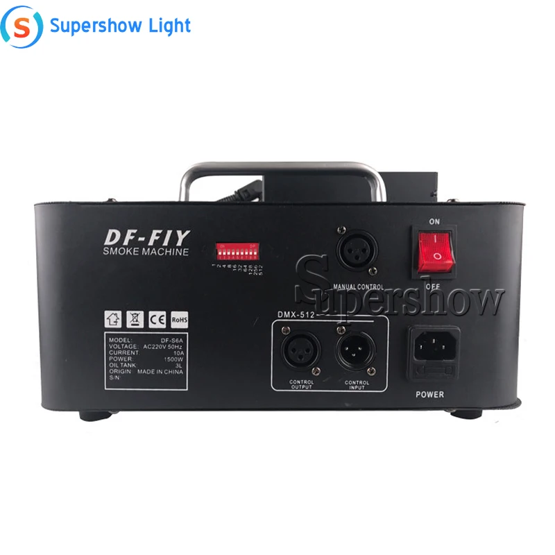 1500 Вт противотуманная машина DMX512 дымовая машина с 24 RGB светодиодный свет профессиональный сценический DJ/Bar/Home Fogger