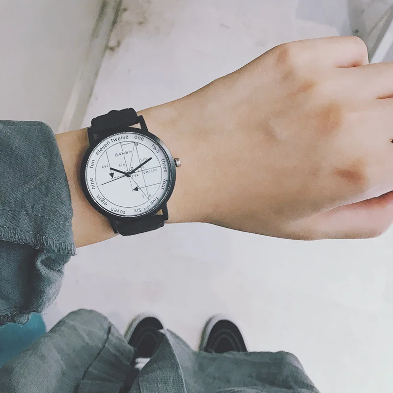 

Mathematics Physics Formula Straight A Student Female Students Watch Geometry Function Korean-style Simple Trend Harajuku Wind U