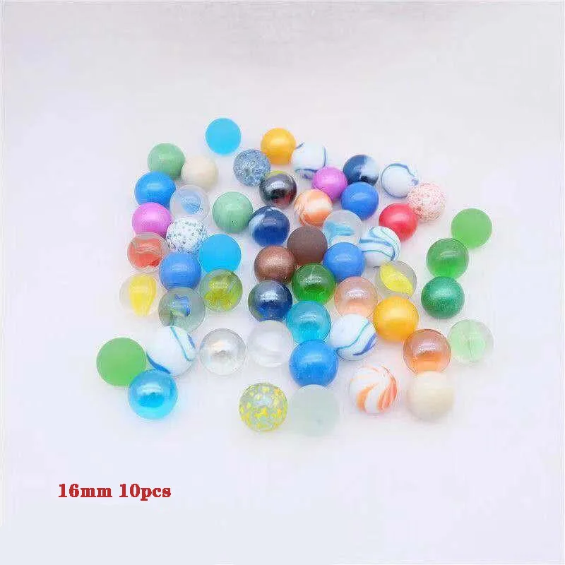50/100/150pcs of glass ball 16 mm cream console game pinball machine cattle small marbles pat toys parent-child machine beads 11