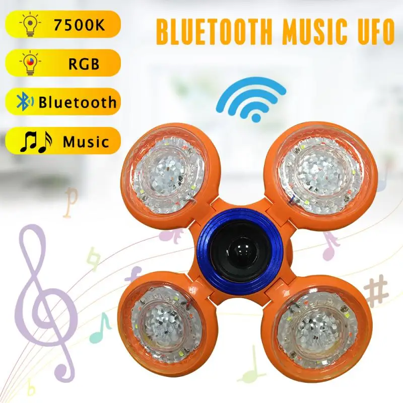 Умный Bluetooth динамик светодиодный светильник для лампы складной футбольный фонарь НЛО складной умный светодиодный светильник 40 Вт