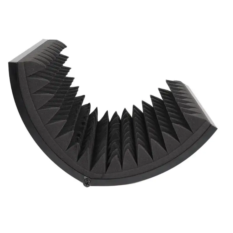 Foldable Microphone Acoustic Isolation Shield Alloy Acoustic Foams Panel Studio Recording Microphone Accessories