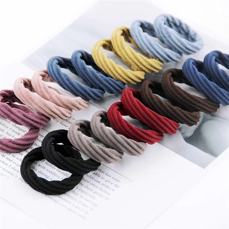 twist1 20 шт./лот, корейские женские аксессуары для волос, волнистые, крученые, сетчатые, эластичные резинки, повязки на голову, твердые резинки, конский хвост, держатели, повязки на голову - Цвет: twist1