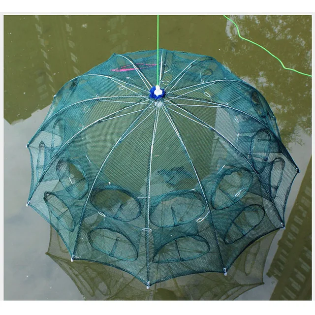 4/6/8/10/16/24/28 Strengthened 4-28 Holes Automatic Fishing Net Shrimp Cage Nylon Foldable Crab Fish Trap Cast Net Cast Folding 4/6/8/10/16/24/28 Strengthened 4-28 Holes Automatic Fishing Net Shrimp Cage Nylon Foldable Crab Fish Trap Cast Net Cast Folding