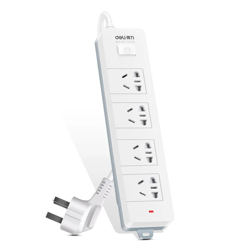 

Deli 18253 Socket 4-Bit 3 M Extension Line Socket/Patch Board/Multifunctional Power Socket Socket Power Strip