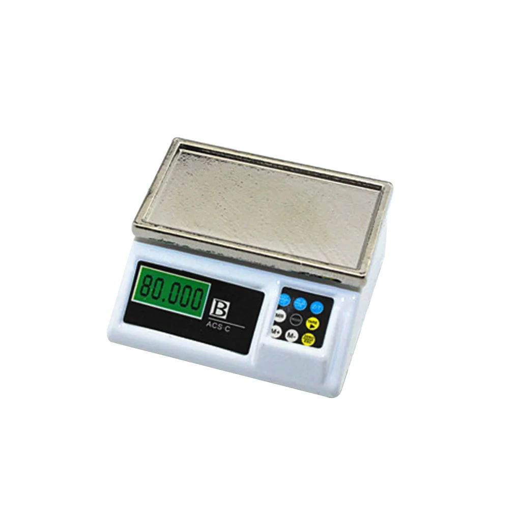 1:12 Scale Dollhouse Miniature Dollhouse Mini Electronic Scale Decoration Supply
