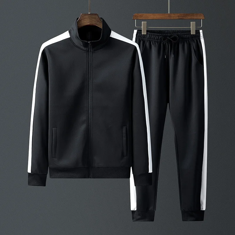 

Men Tracksuit Autumn 2 Piece Set Sports Clothes Men Jogging Suit Side Stripe Sweatsuits Gym Clothes Workout Clothing Men Ouftits