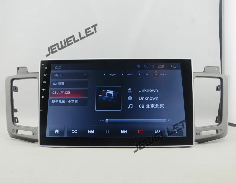 Top 10.1" Quad core Android 8.1 Car GPS radio Navigation for Toyota RAV4 2013-2016 with 4G/Wifi, DVR OBD 1080P 5
