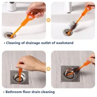 Kitchen Sink Cleaning Pipe Hook Cleaner Sticks Clog Remover Sewer Dredging Spring Pipe Hair Dredging Tool Bathroom Accessories 5