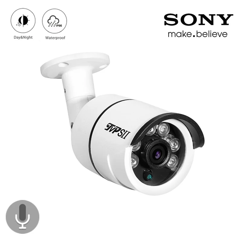 4 шт. в партии шесть светодиодов 8mp 4 K/5mp/4mp/2mp Открытый IP66 аудио sony сенсор водонепроницаемый наблюдения AHD безопасности CCTV камера