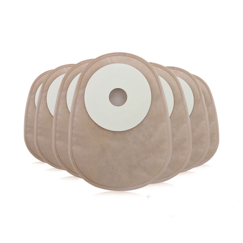 

10 pcs one system colostomy closed bag disposable stool bag adhesive ostomy bag 25-50mm