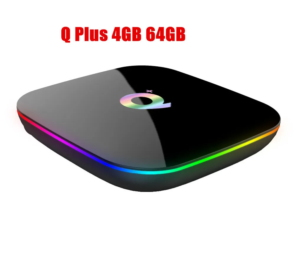 Q Plus ТВ-бокс Android 8,1 Smart Set top Box H6 4 ГБ 32 ГБ 64 Гб USB3.0 H.265 4K Q Plus медиаплеер - Цвет: Only Q Plus 4G 64G