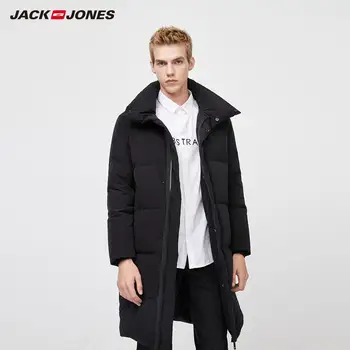 

JackJones Men's Winter Mid-length Grey Goose Down Thickening Stand-up Collar Down Jacket| 219412551