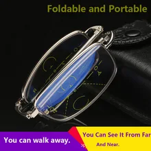 Складные многофункциональные очки для чтения мужские и женские умные модные очки с зумом мужские и женские двойные легкие автоматические очки