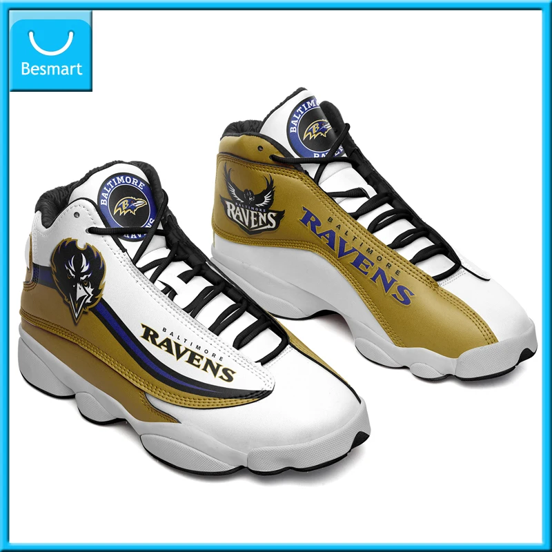 Shoes Baltimore Ravens Jordan 13 Custom Name Shoes