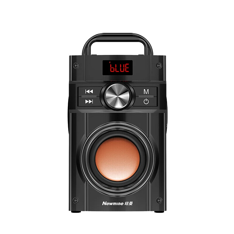 Newmine B22 Открытый Bluetooth 5,0 сабвуфер беспроводной светодиодный дисплей FM радио Поддержка TF карты Сад Пикник вечерние портативный динамик