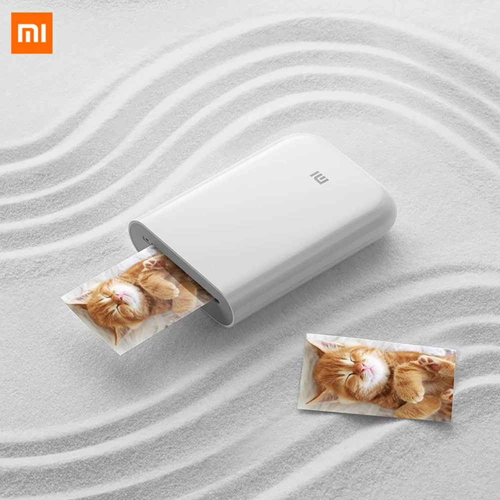 Mijia AR Printer for xiaomi 300dpi Portable Photo Mini Pocket With DIY Share picture printer pocket printer works with mijia afbeelding