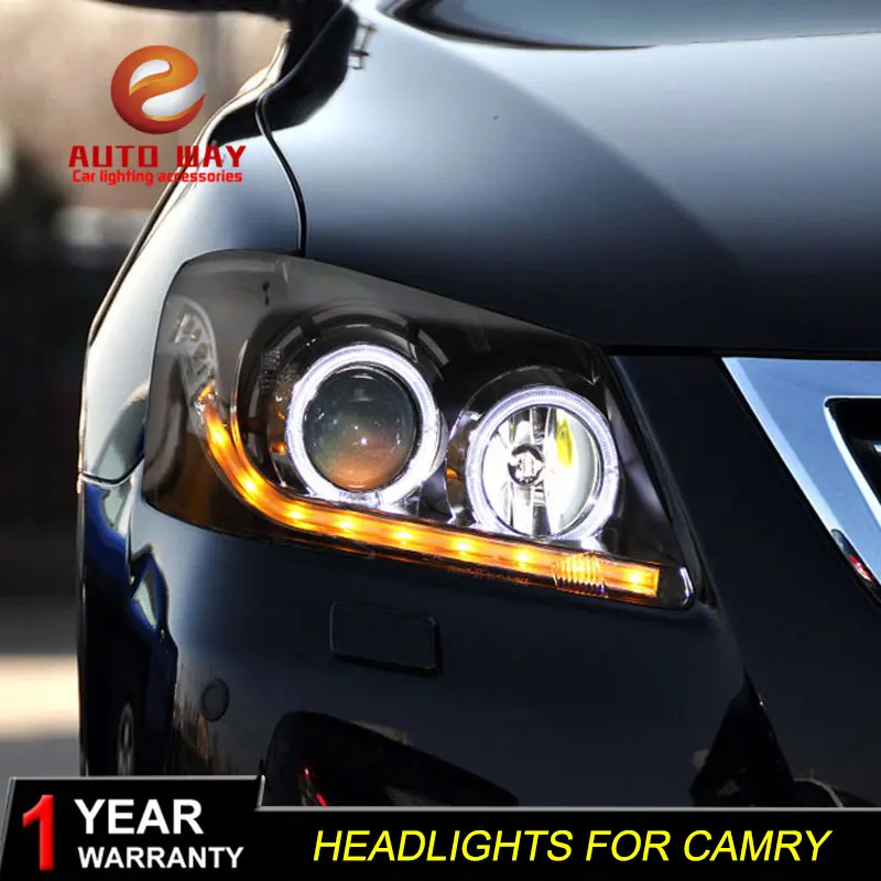 Чехол для автомобильной фары для Toyota фара Camry s 2009-2011 фары для Toyota фара Camry DRL двойной луч Биксенон HID
