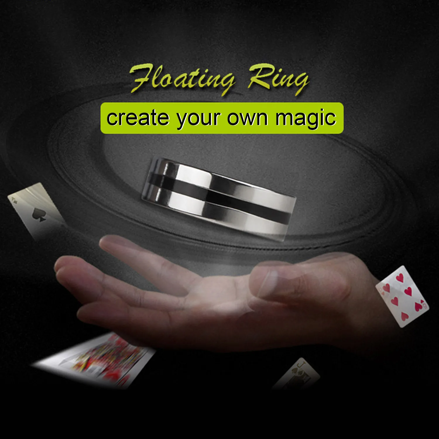 

Funny Magic Suspension Ring Magnetic Ring Magic Trick Props for Halloween Holiday Party Performance Supplies