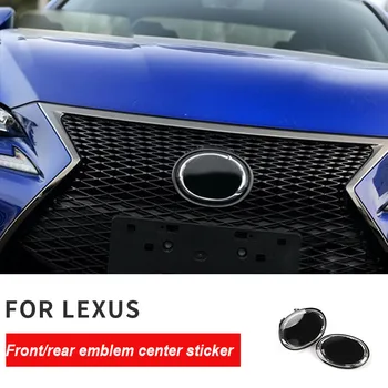 

Car Styling Modified Trunk Badge L Logo Mirror Crystal Front Grille Emblem Rear Boot Sticker for Lexus HS IS RX GS
