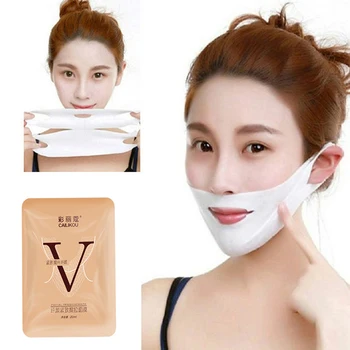 

1PC Lifting Facial Mask Double V Shaped Face Chin Slim & Lift Peel Off Mask Face Firming Mask Stretch for Skin Care TSLM1
