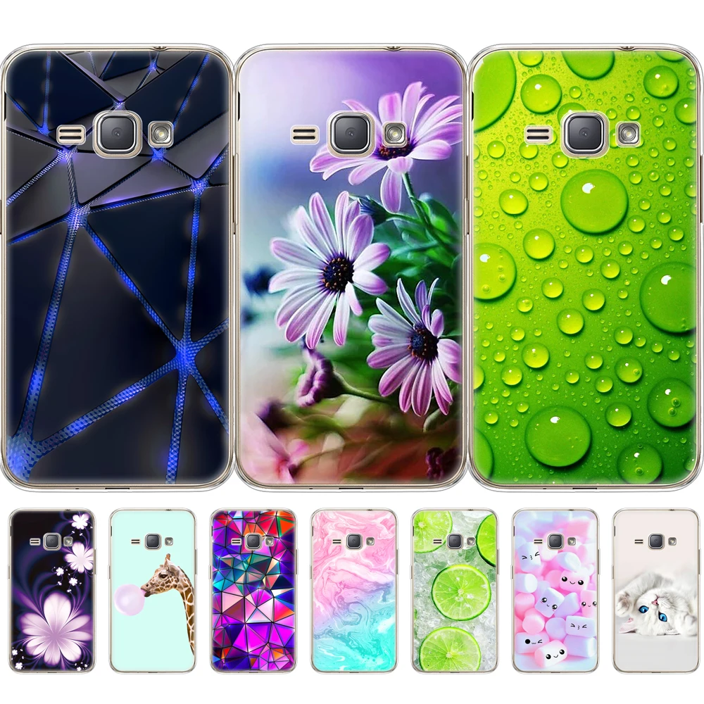 Funda de TPU suave para Samsung Galaxy J1 2016 J120 J120F SM-J120F cubierta trasera 360 funda protectora transparente