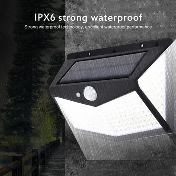 

7W Solar Light 212 LED Wall Light 120 Degrees Wall Lamp ABS Waterproof Four-sided Light