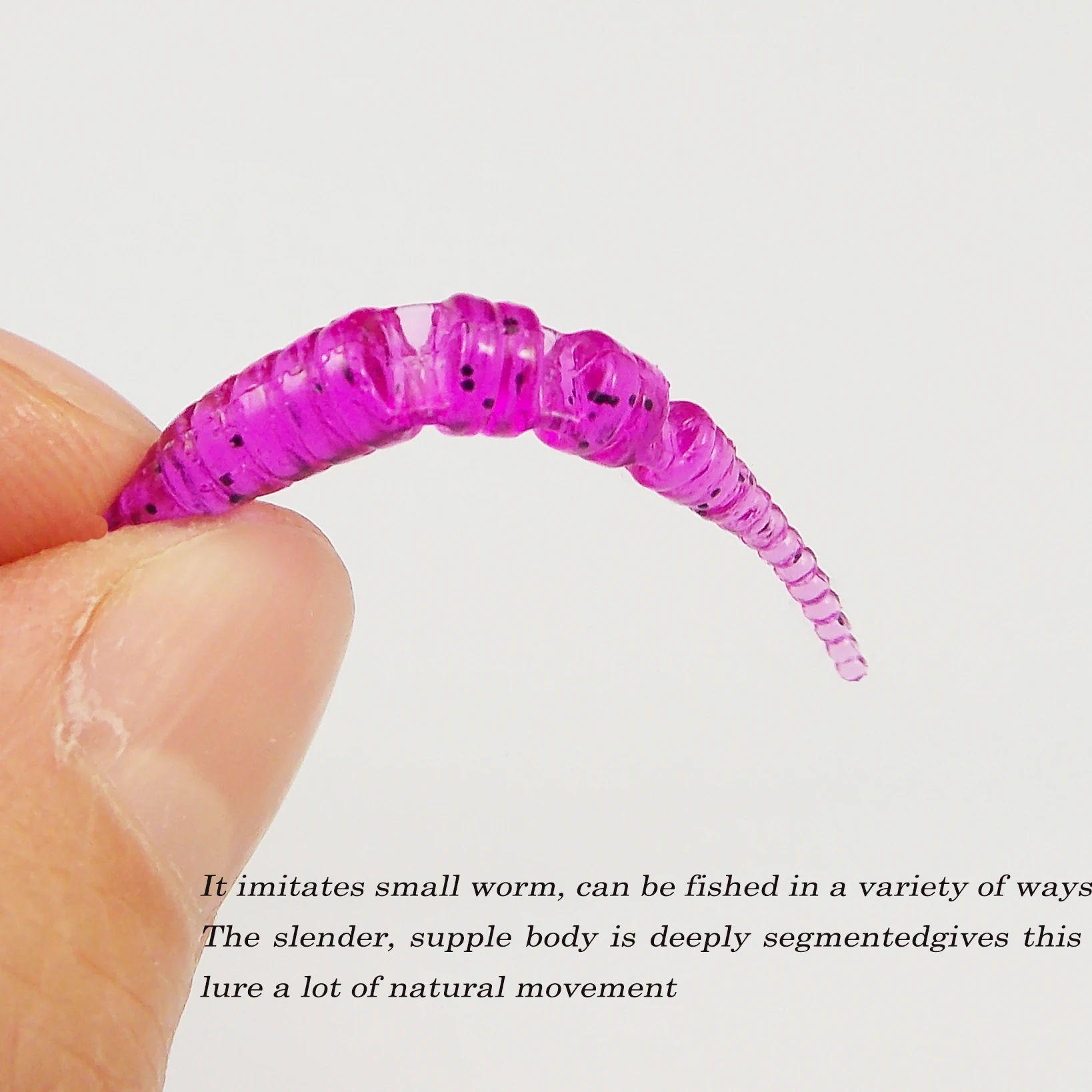 ESFISHING Polaris 42mm Sinking Artificial Silicone Soft Worm Baits Softness Pesca Tackle Winter Ice Fishing Lures Free shipping