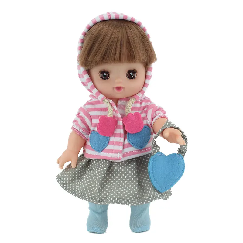 Прекрасный полосатый комбинезон для 25 см Mellchan Baby Doll Одежда Аксессуары