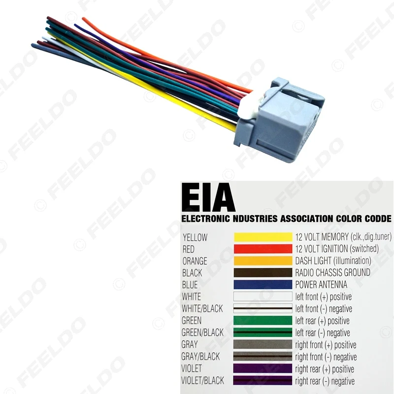 Feeldo Car Audio Stereo Wiring Harness 