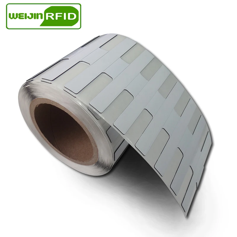 UHF RFID Ультратонкий Металл бирка линии серебрения confidex тонкий 915 м 868 м Monza4QT EPC 100 шт. для печати ПЭТ Пассивная RFID Метка