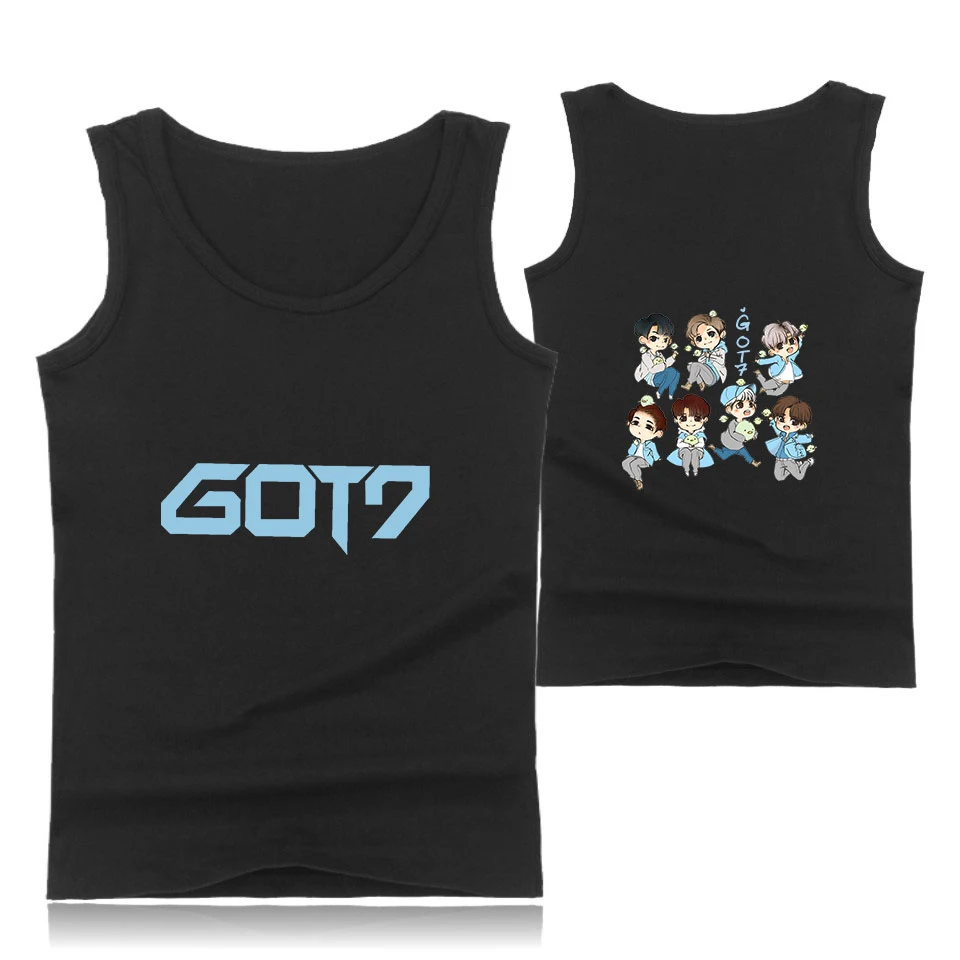 GOT7-2d, harajuku, Спортивная майка без рукавов для тренировок, майка, Мужская одежда для фитнеса или бодибилдинга, мужской спортивный жилет, мужские майки